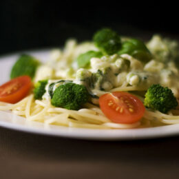 Spaghetti mit saisonalem Gemüse (vegan)